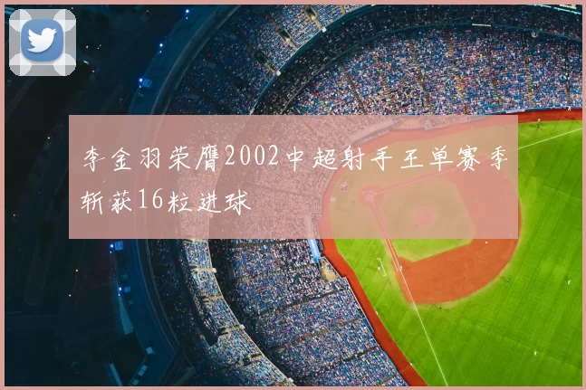 李金羽荣膺2002中超射手王单赛季斩获16粒进球